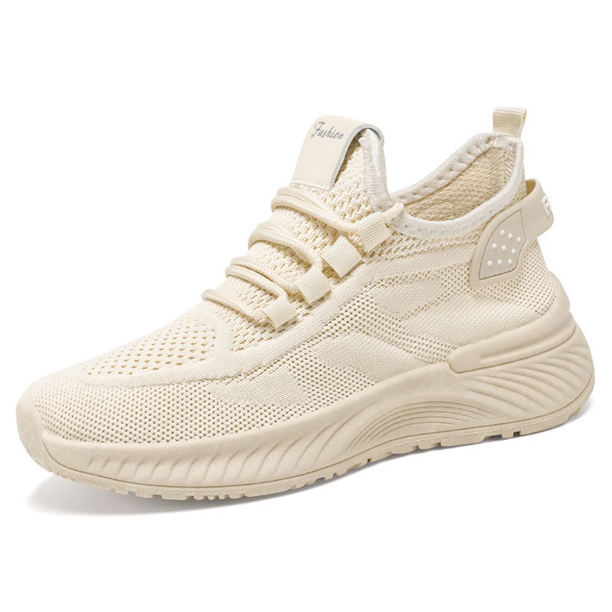 Round Toe Mesh Platform Athletic