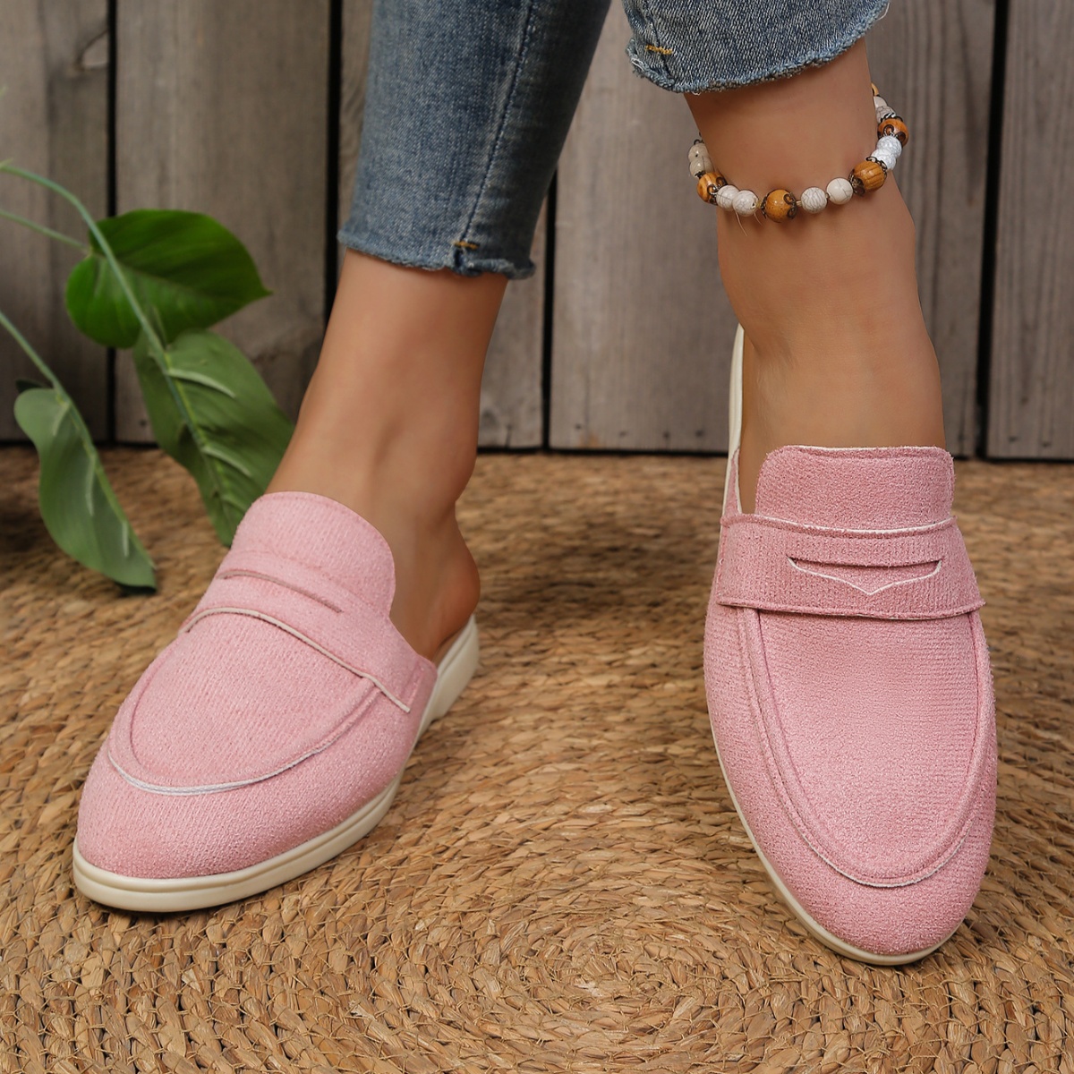 Round Toe Slip-Ons
