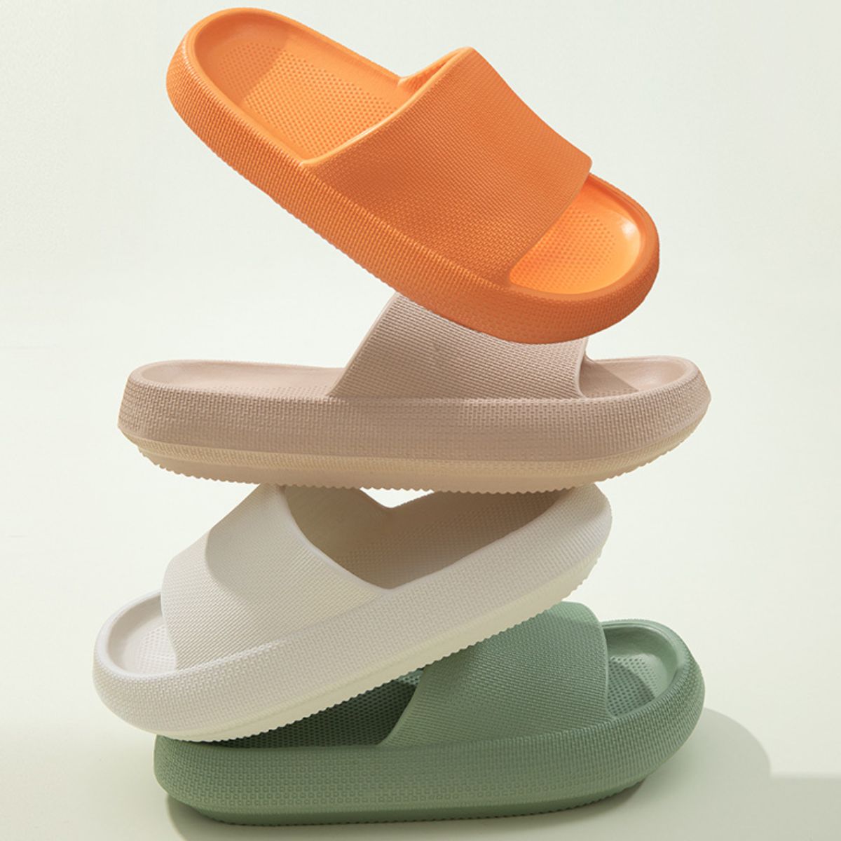 Open Toe Platform Slippers