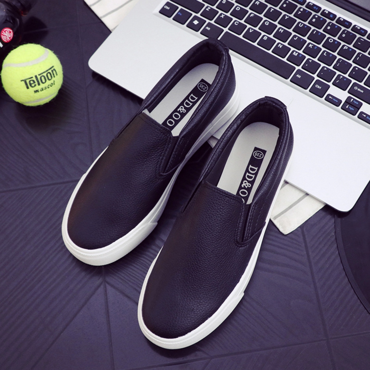 Round Toe Flat Slip-Ons