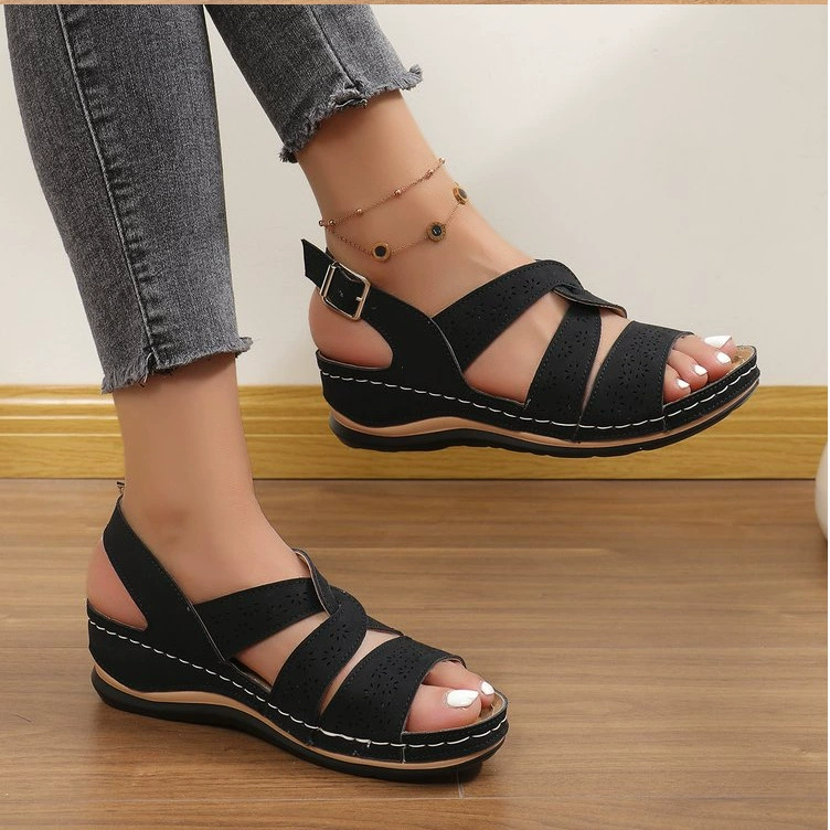 Open Toe Wedge Sandals