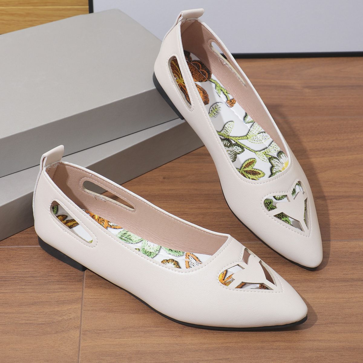 Point Toe Flats Slip-Ons