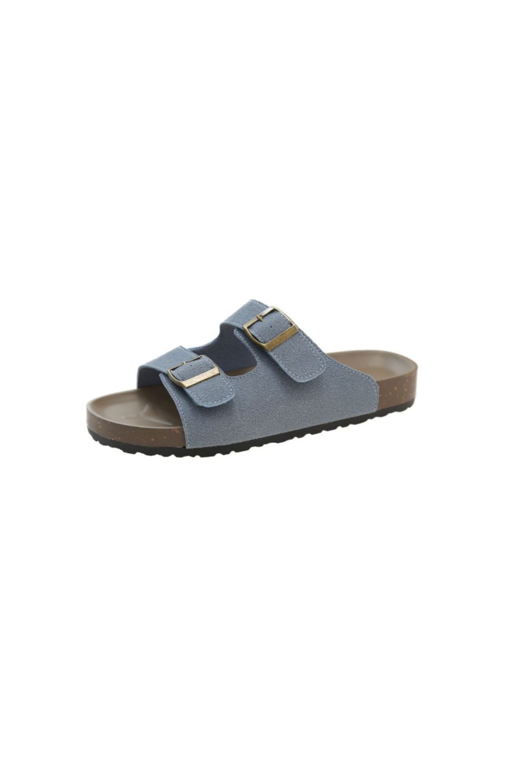 Double Buckle Flats Sandals