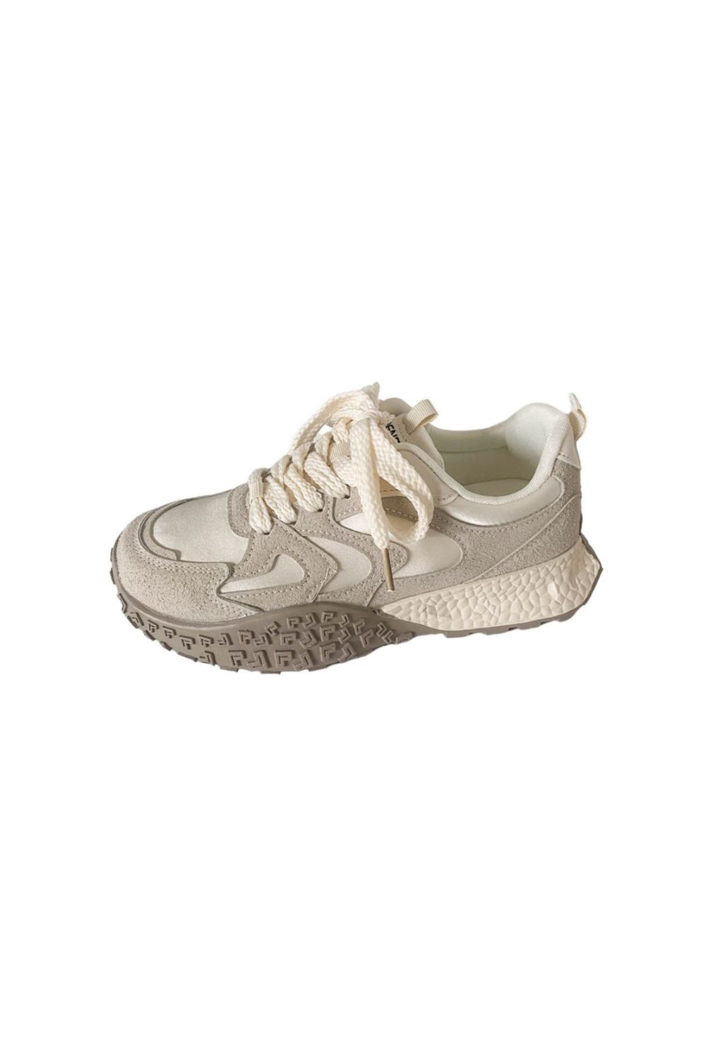 Round Toe Lace Up Platform Athletic Sneakers