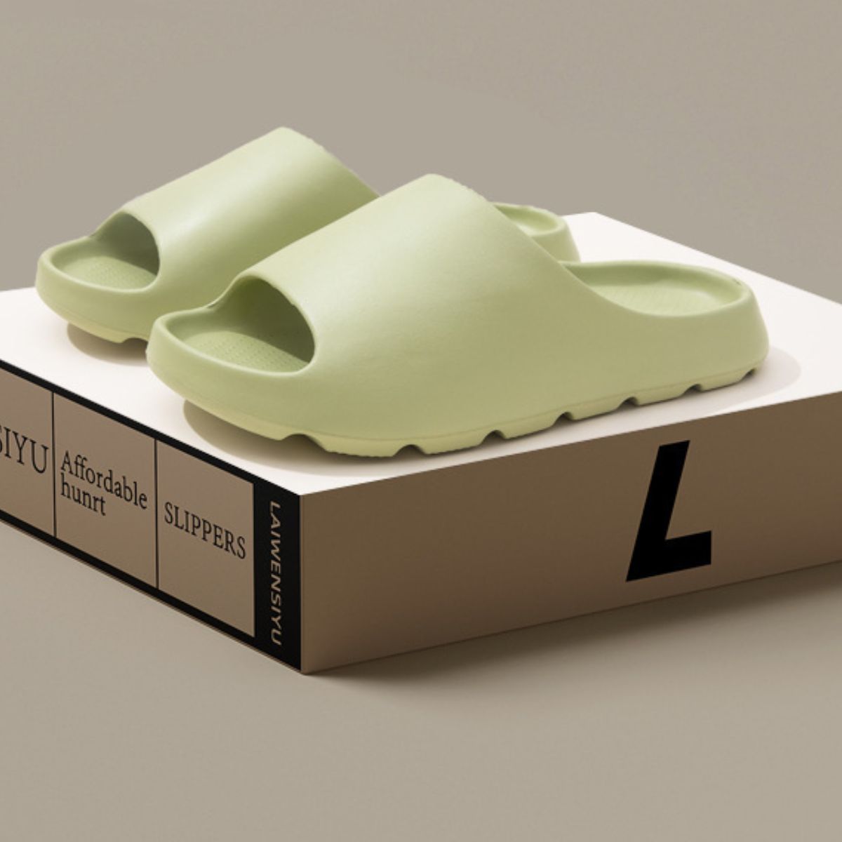 Open Toe Platform Slippers