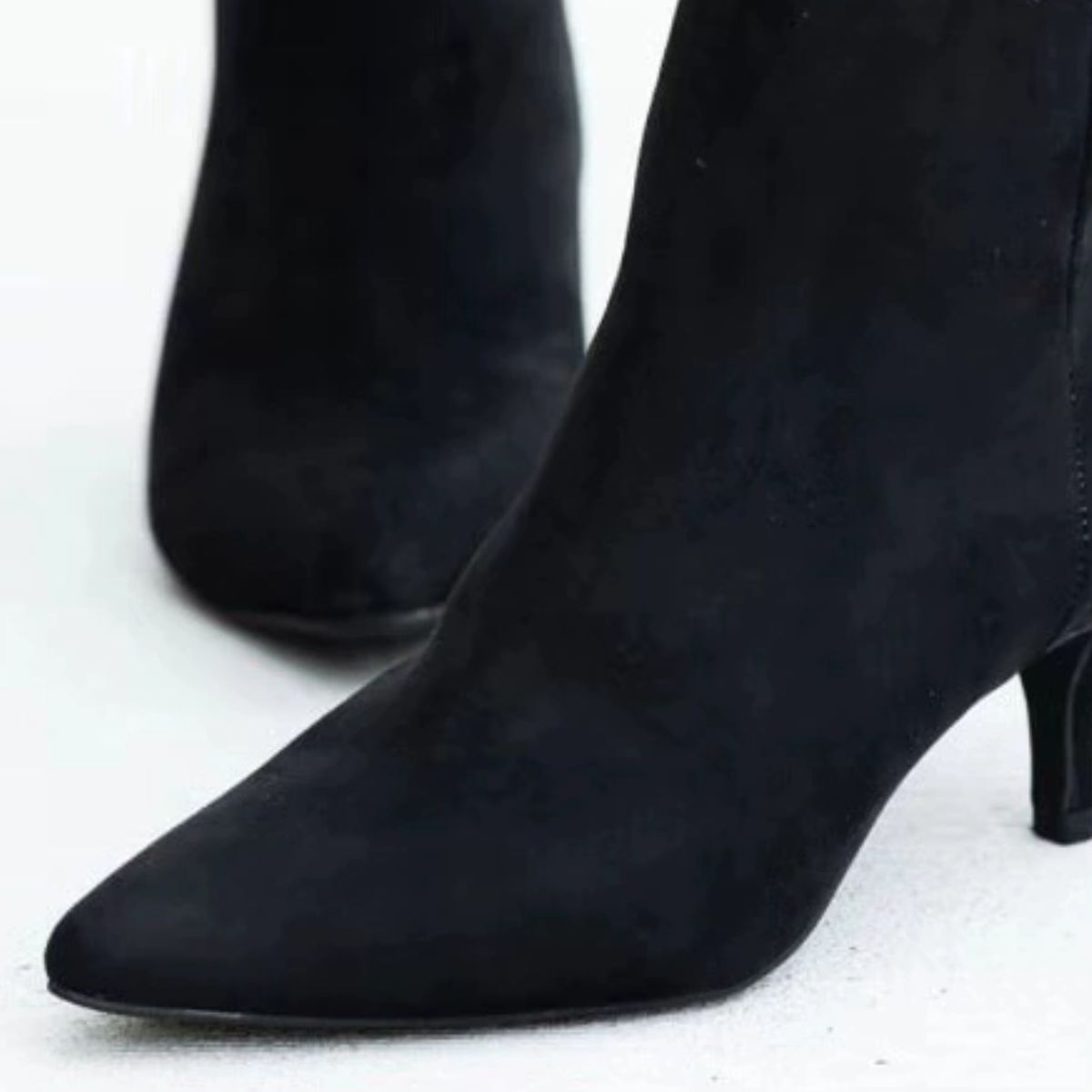 Point Toe Kitten Heels Boots