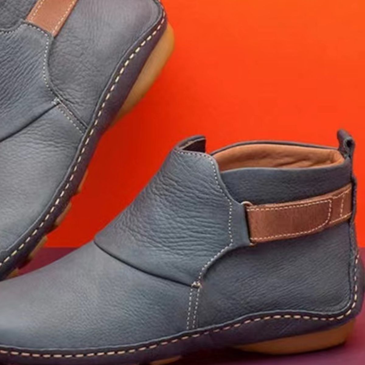 PU Leather Ankle Boots