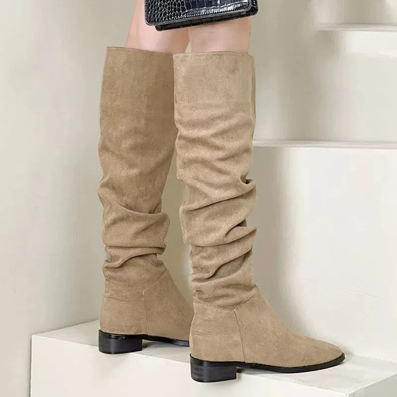Slouchy Knee High Boots