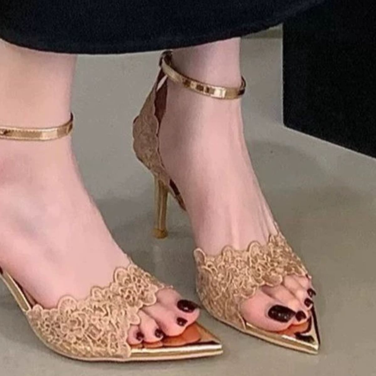 Open Toe Stiletto Sandals