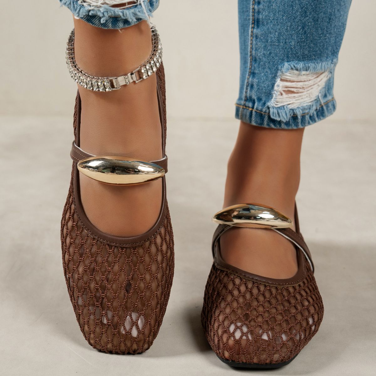 Square Toe Slip-Ons