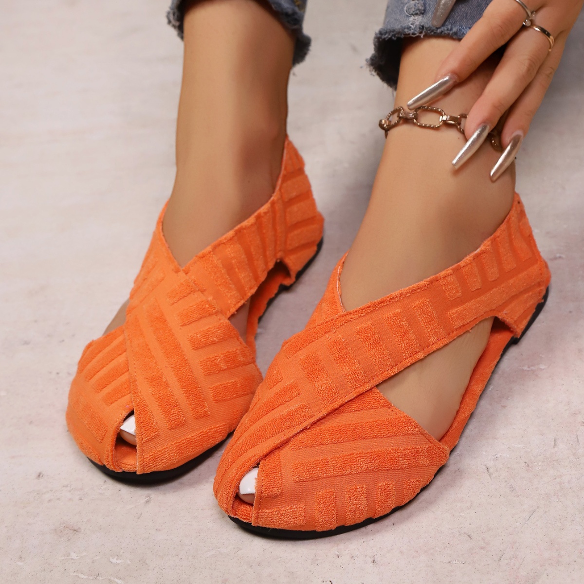 Crisscross Comfortable Fit Sandals