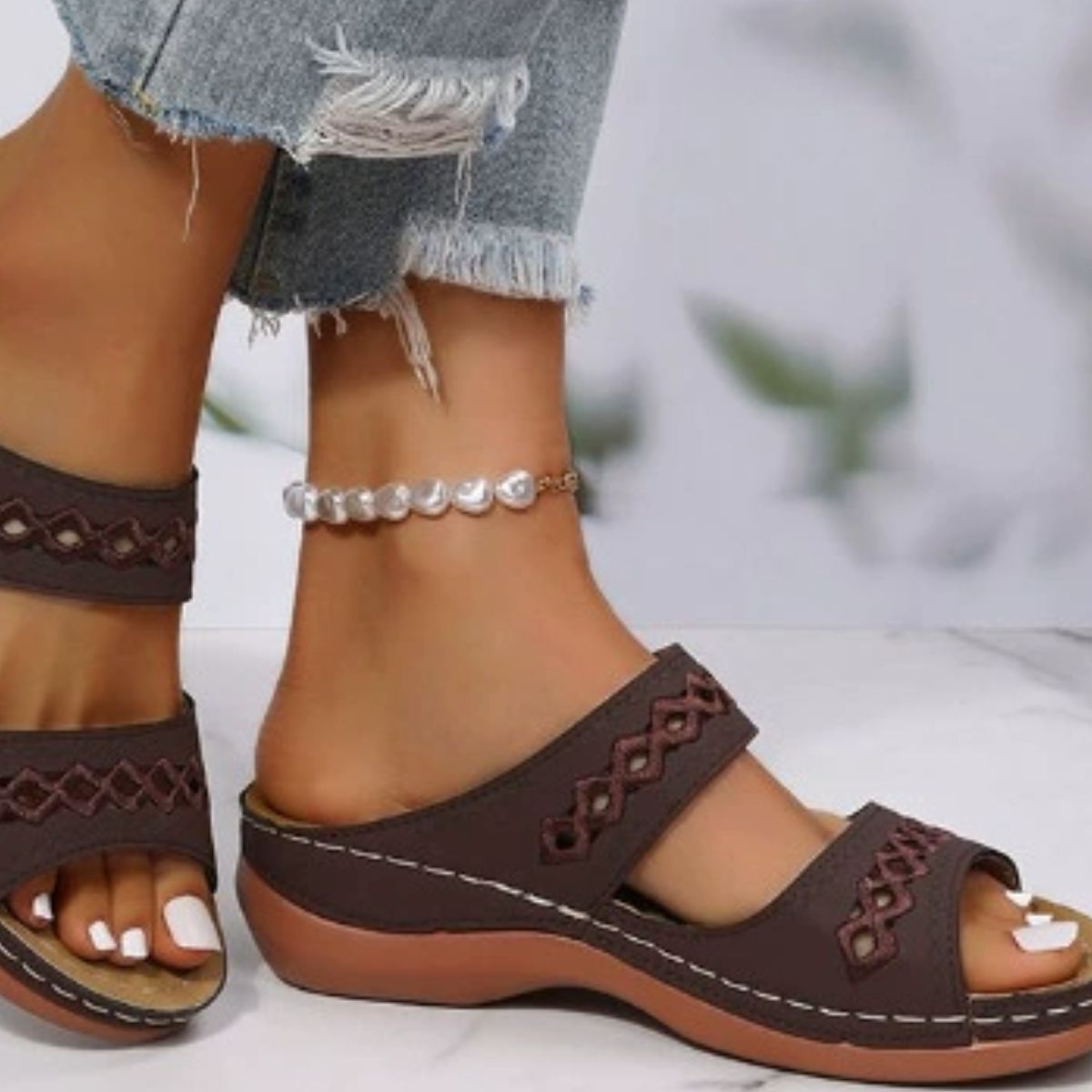 Open Toe Wedge Sandals