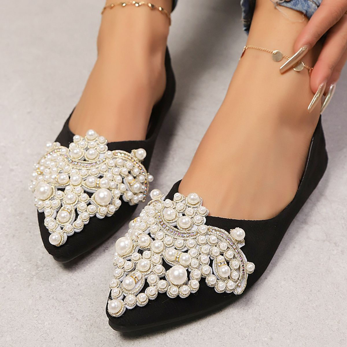 Point Toe Flats Slip-Ons