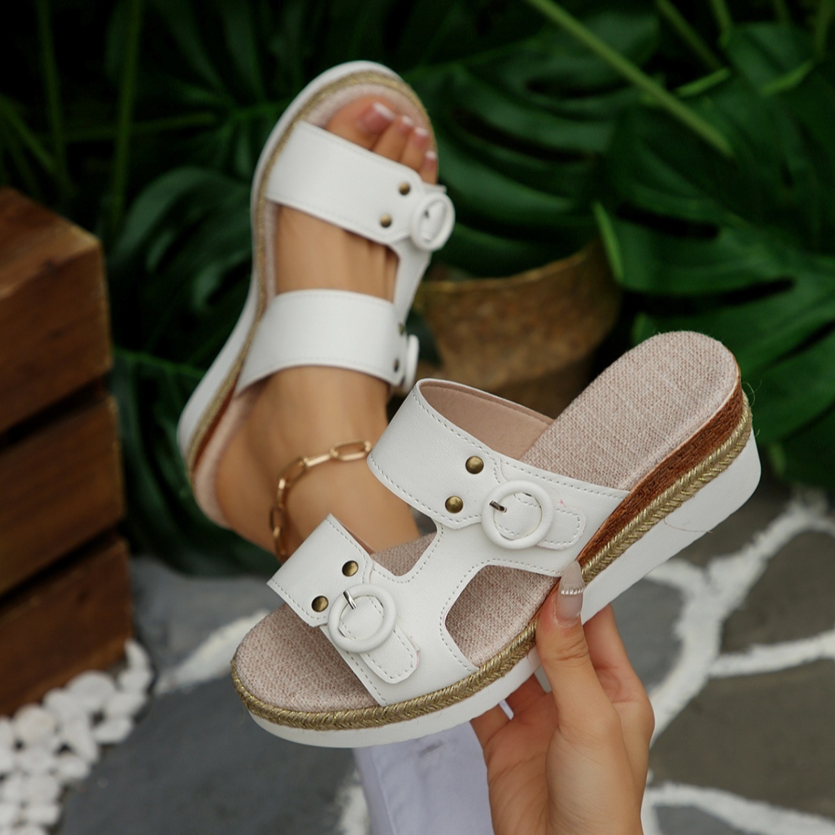 Open Toe Wedge Sandals