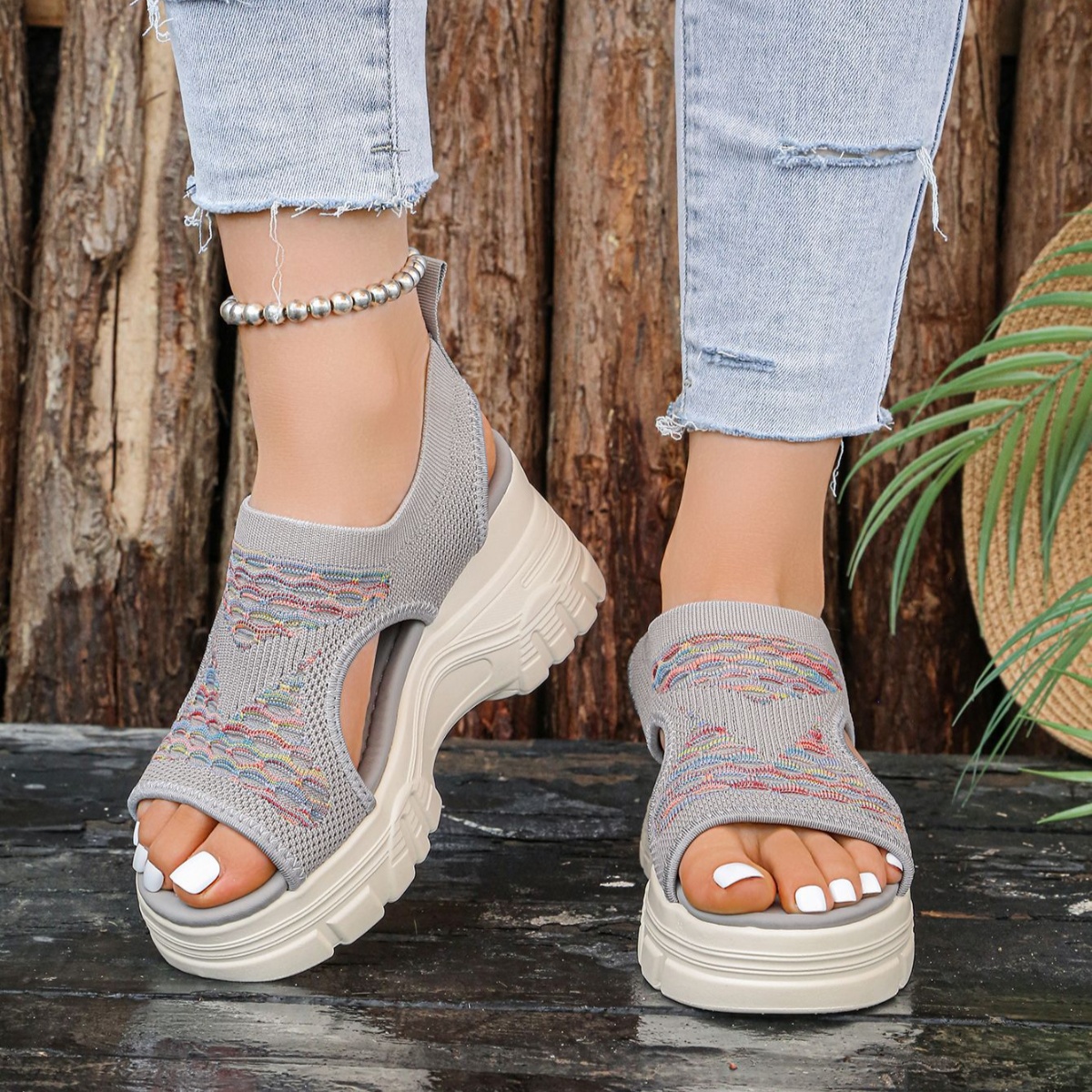 Open Toe Platform Sandals