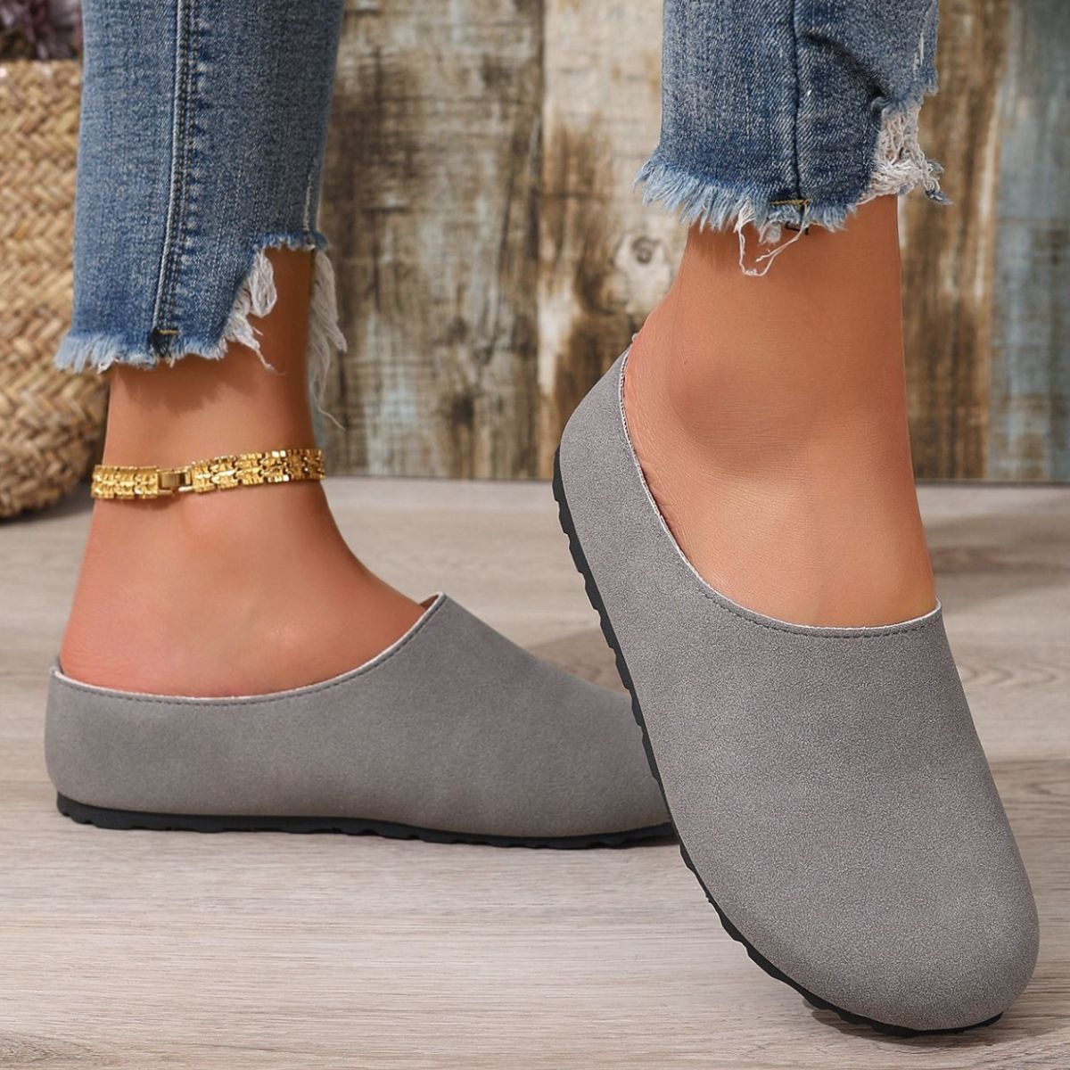 Round Toe Slip-Ons