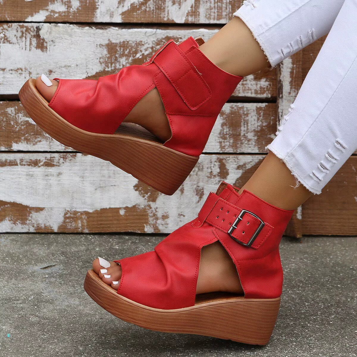 Open Toe Wedge Sandals
