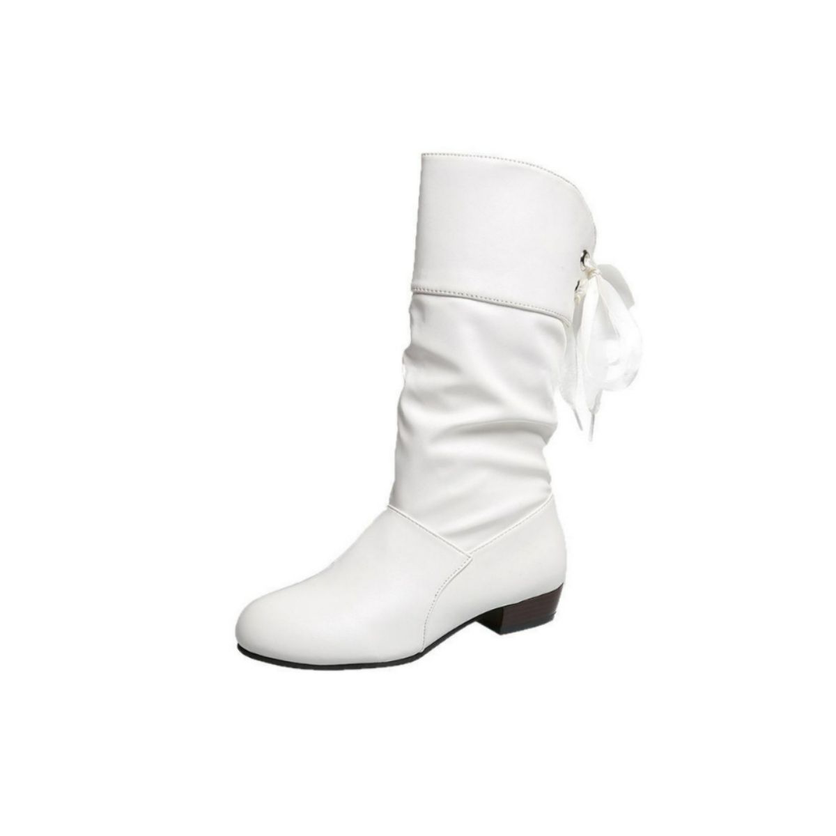 Point Toe Block Heels Boots