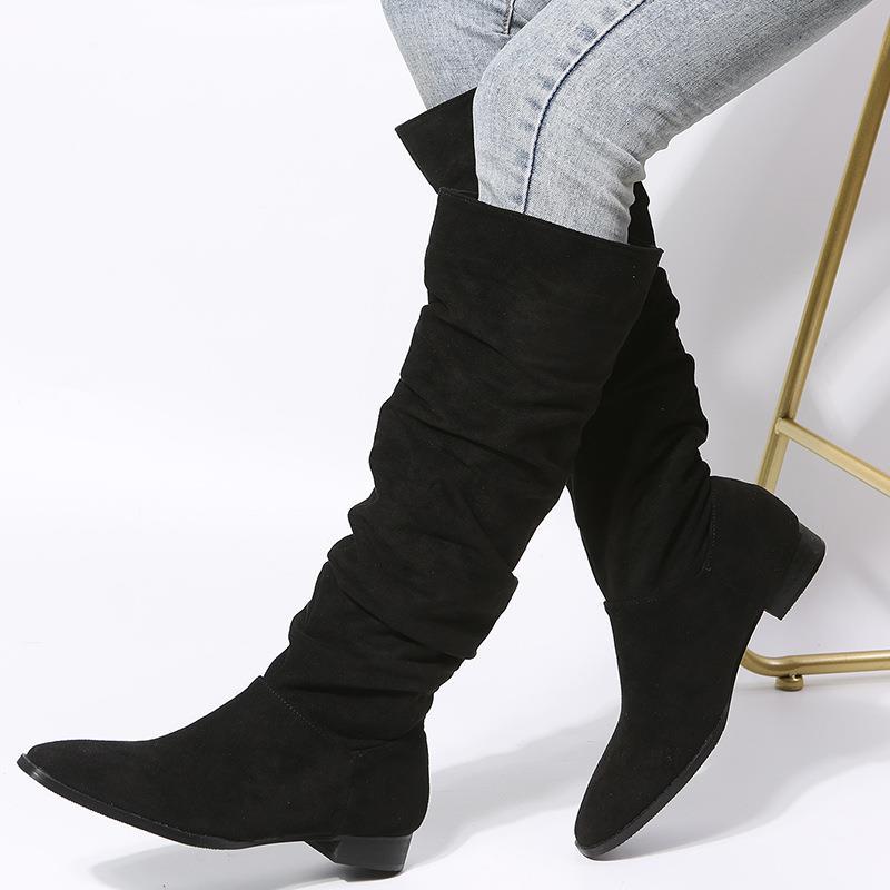 Slouchy Knee High Boots
