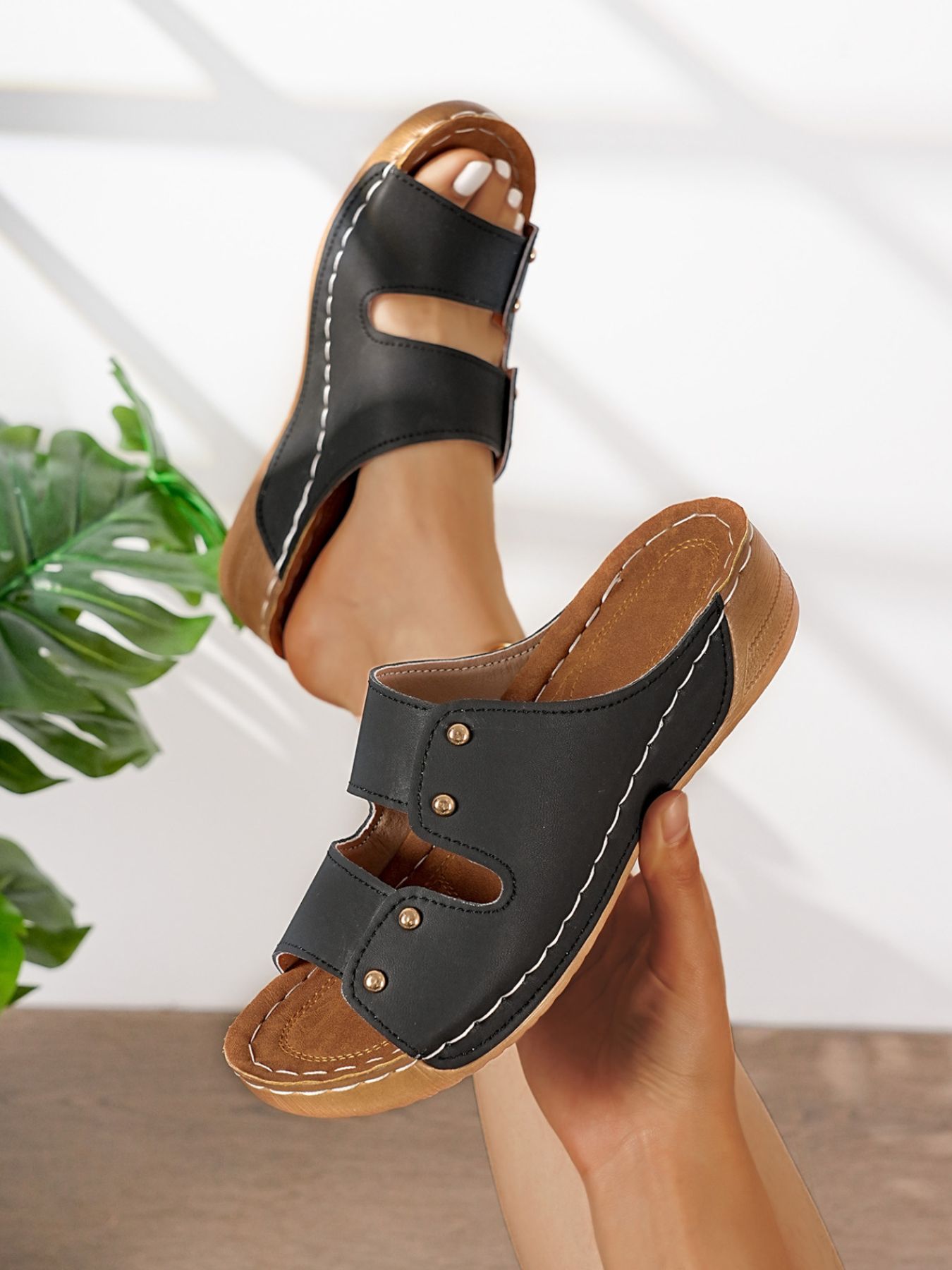 Open Toe Wedge Sandals