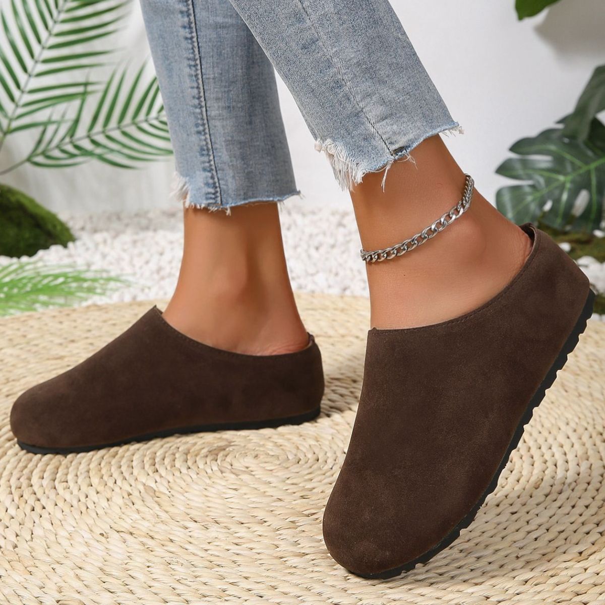 Round Toe Slip-Ons
