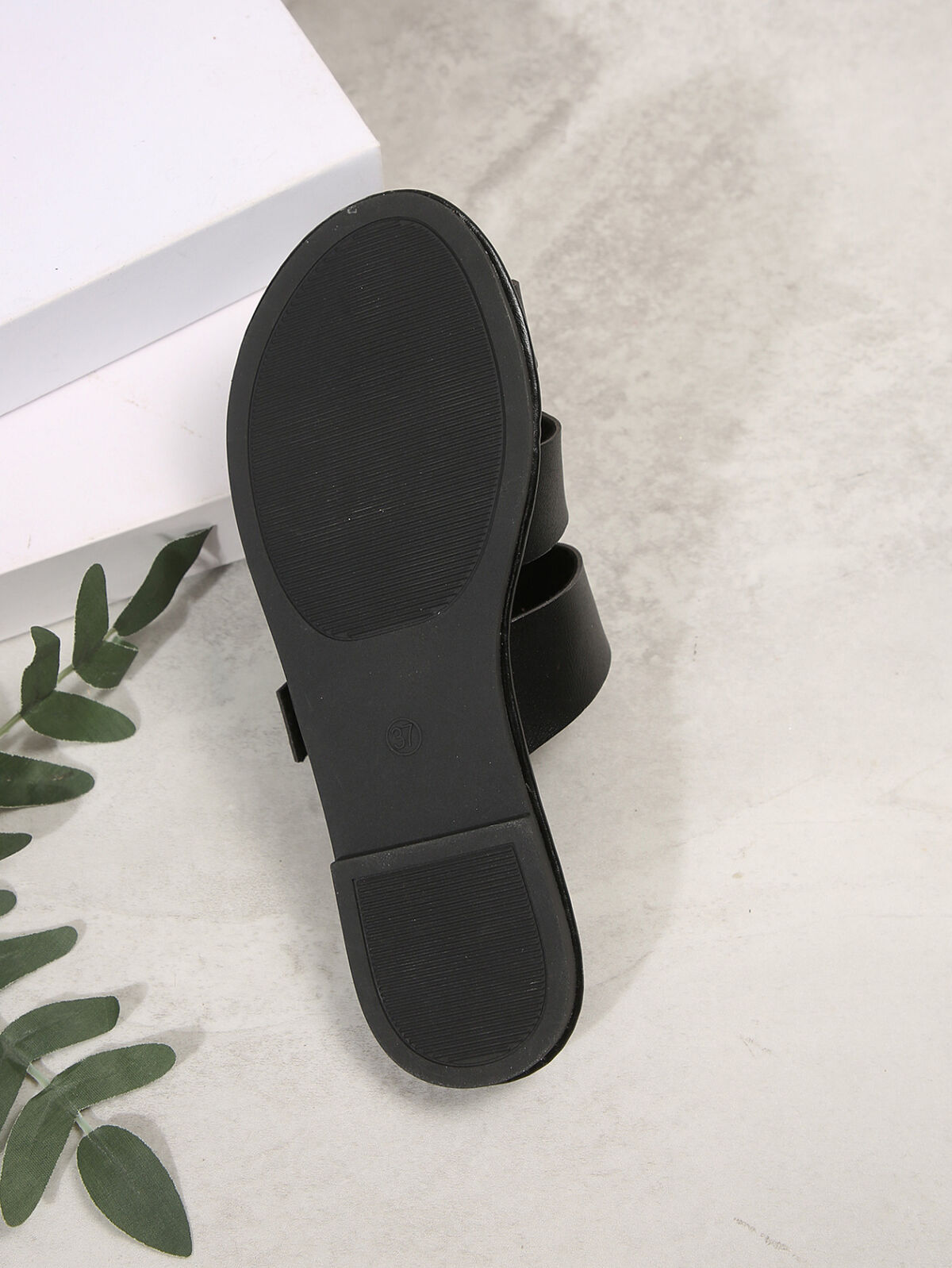 Comfortable Slip-On Leather Sandals with Adjustable Buckle