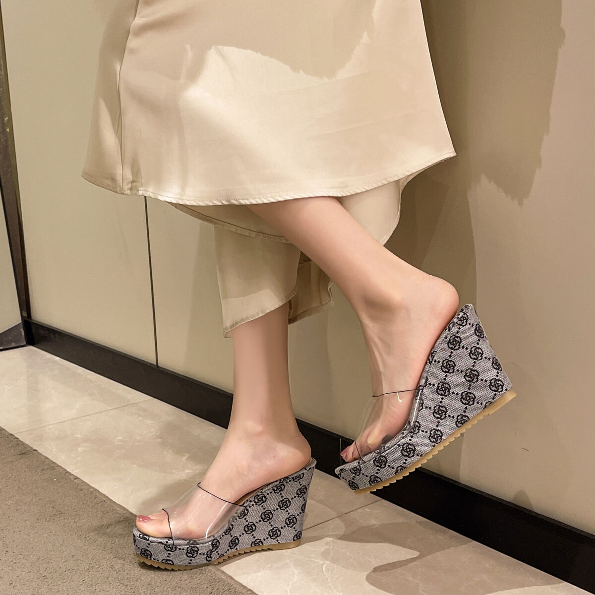 Open Toe Wedge Sandals