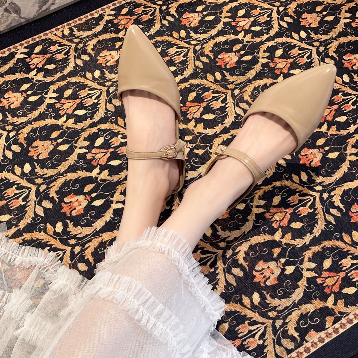 Point Toe Flats Sandals