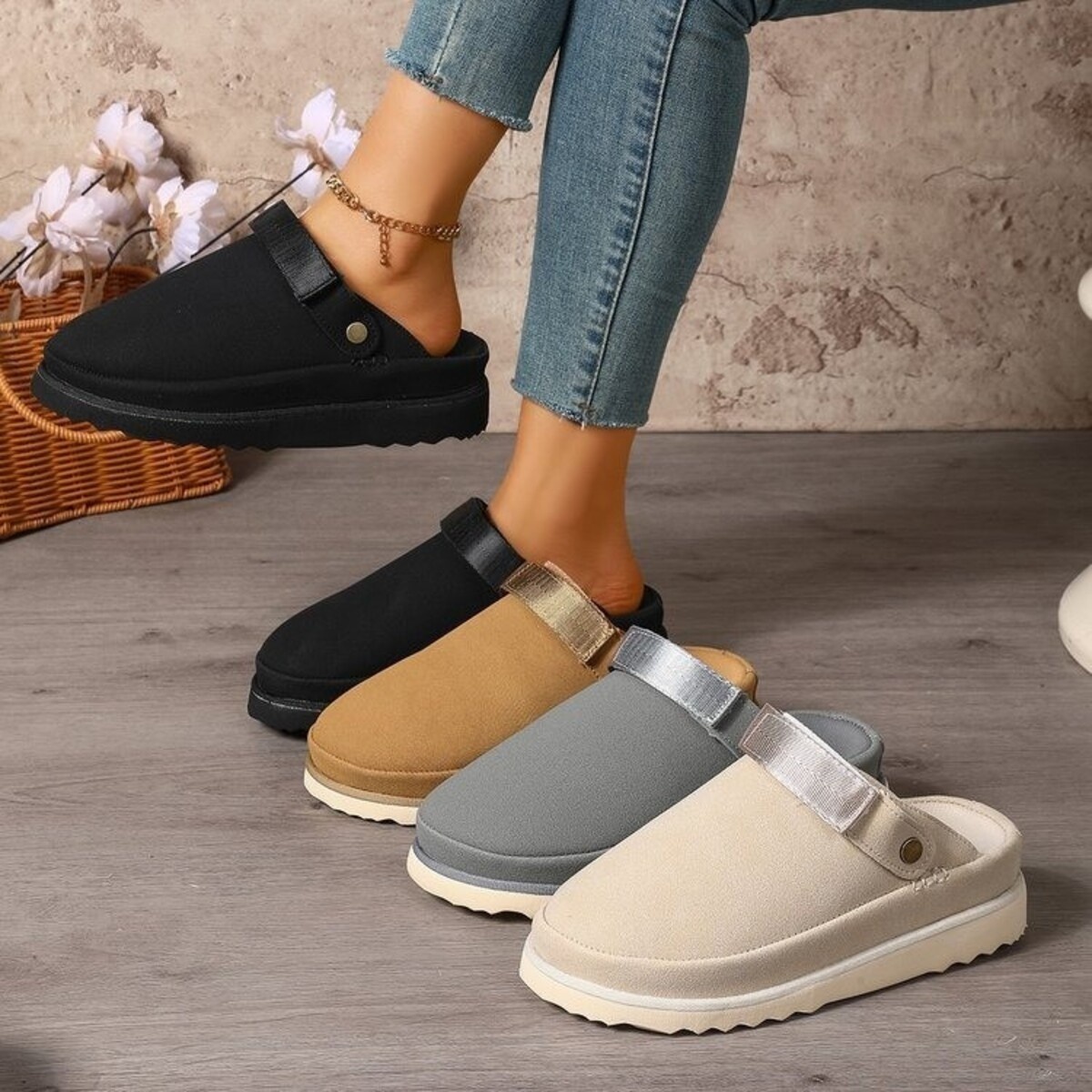 Round Toe Slip-Ons