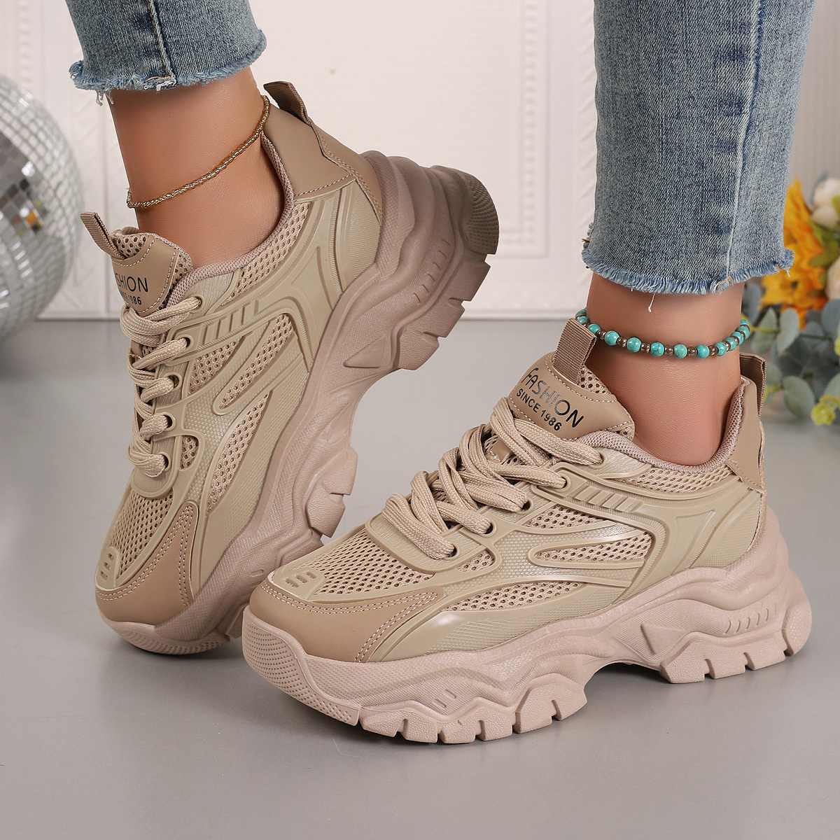 Round Toe Platform Athletic