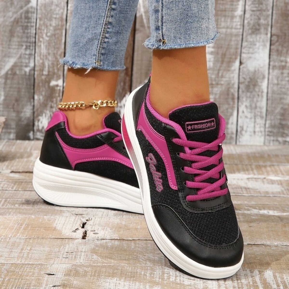 Round Toe Platform Athletic