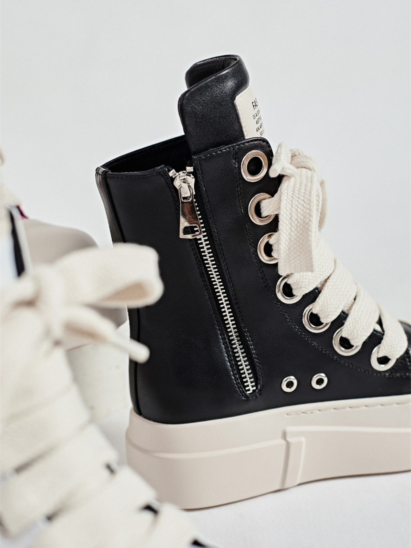Platform Lace Up Contrast Sneakers
