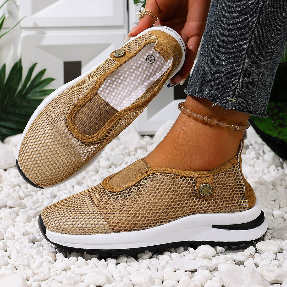 Breathable Mesh Slip-Ons