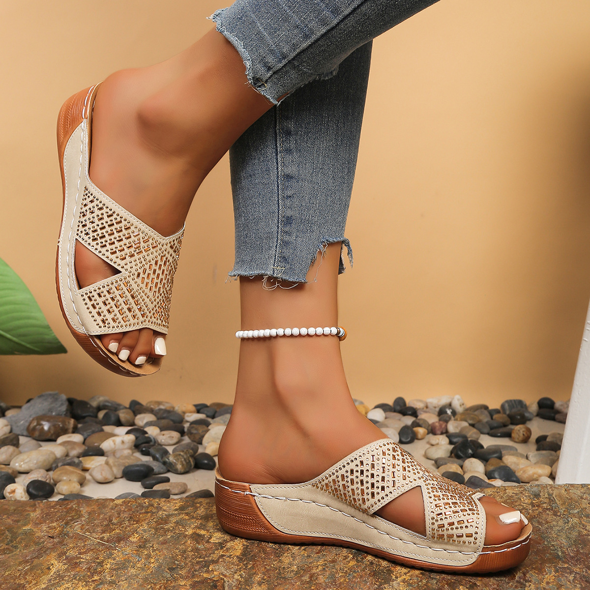 Open Toe Wedge Sandals