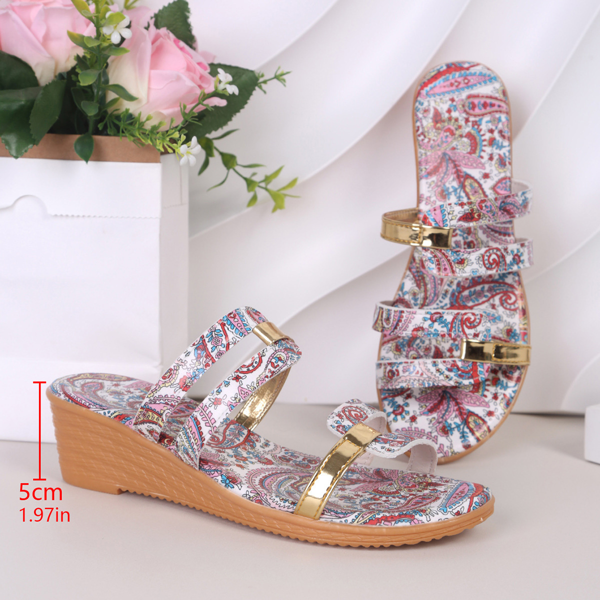 Open Toe Wedge Sandals