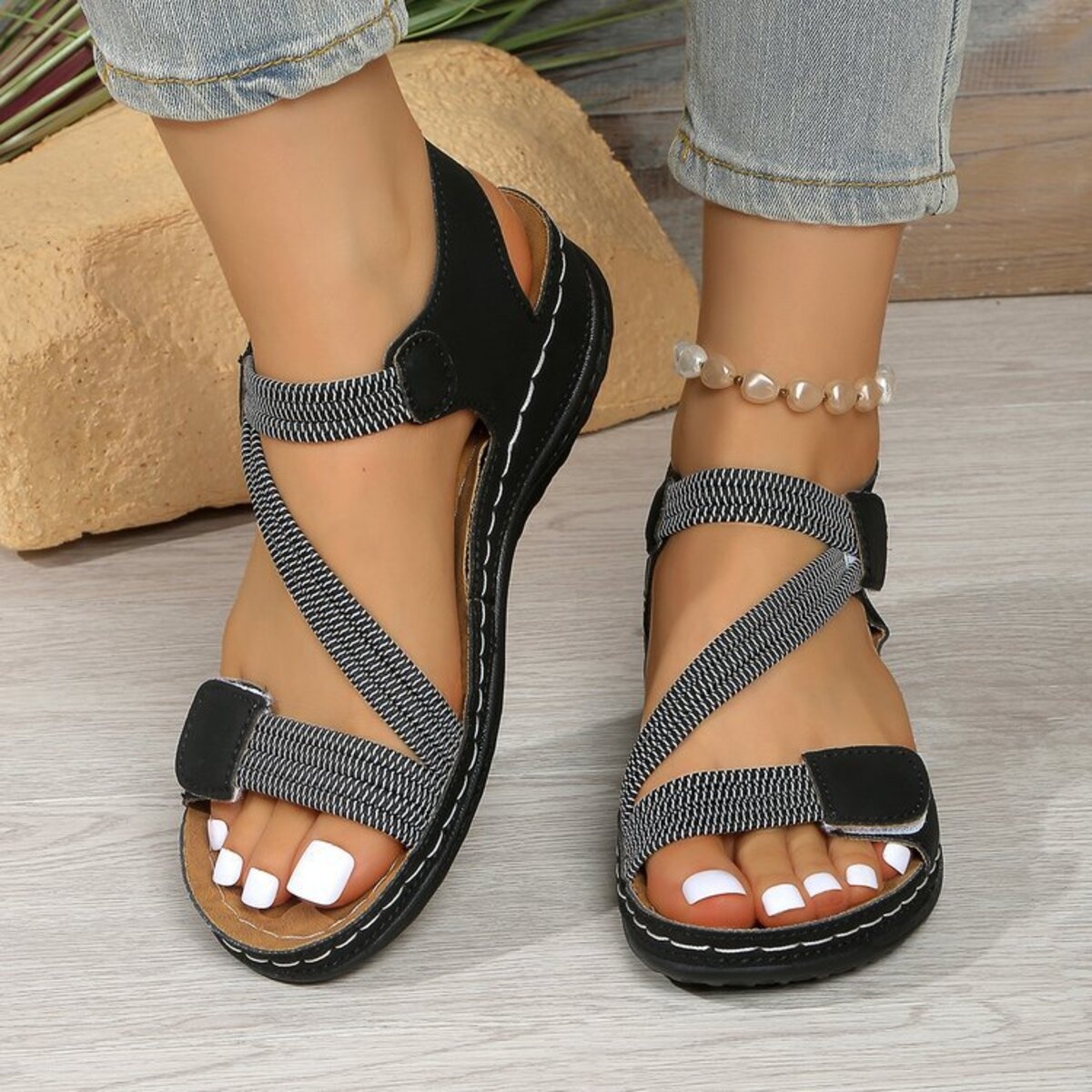Open Toe Wedge Sandals