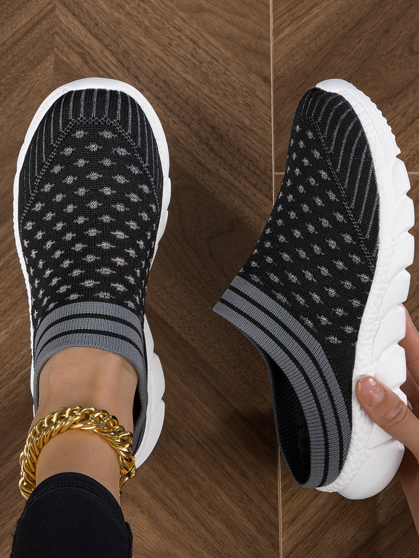Breathable Mesh Slip-On Sneakers