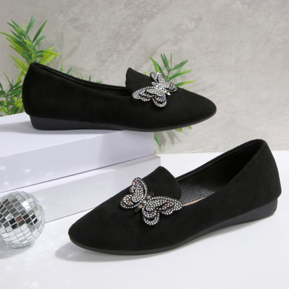 Butterfly Decor Slip-Ons