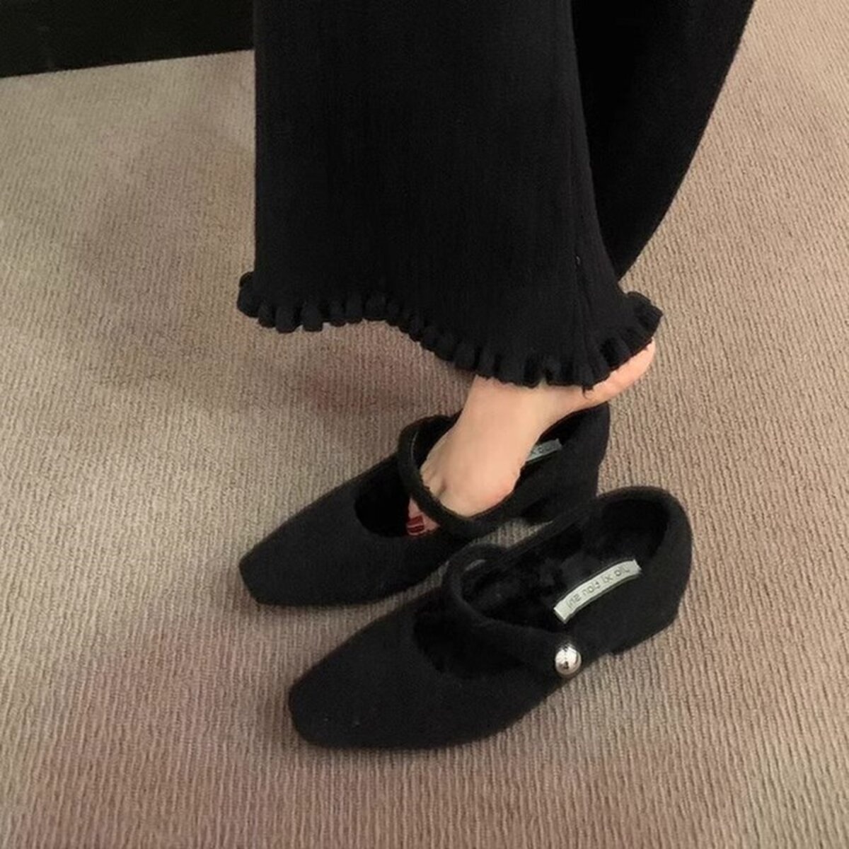 Elegant Block Heel Mary Jane Loafers