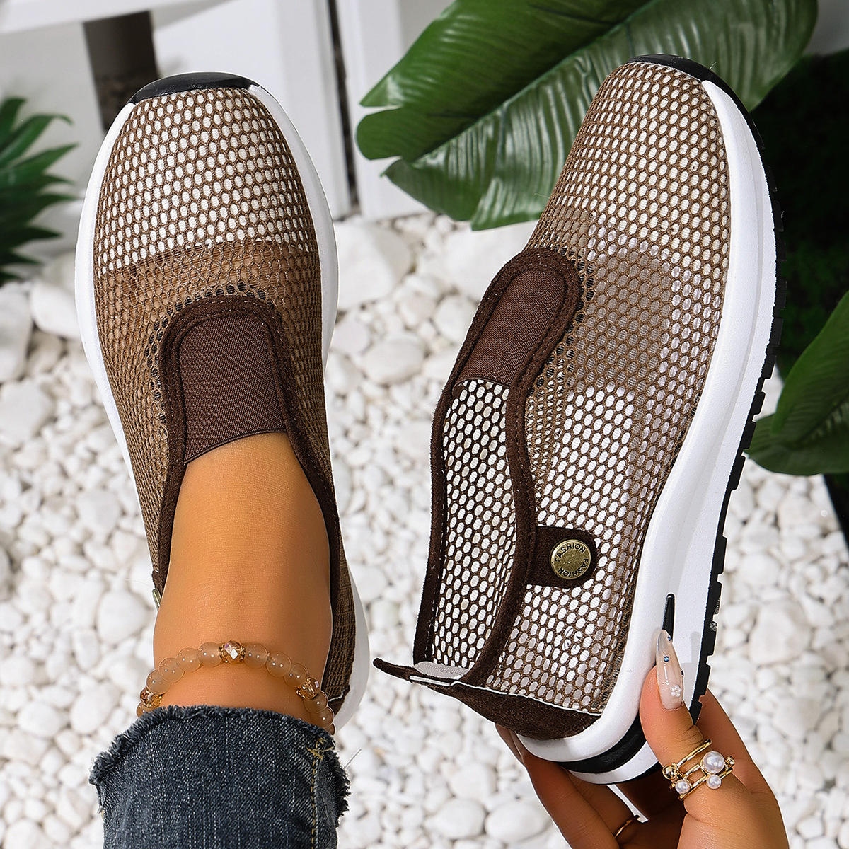 Breathable Mesh Slip-Ons