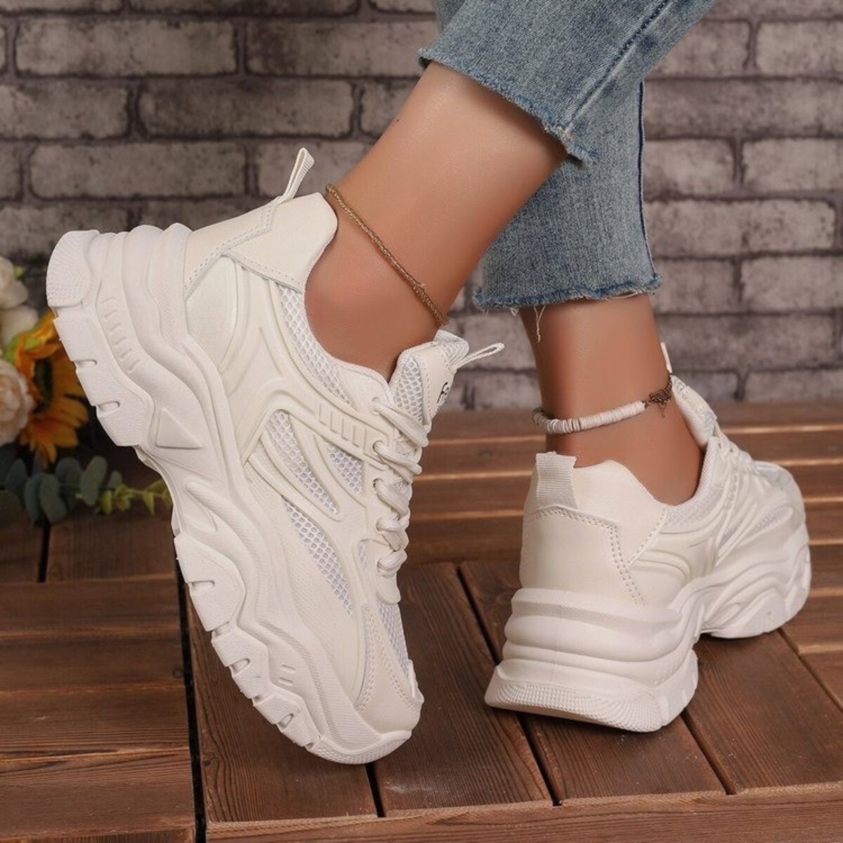 Round Toe Platform Athletic