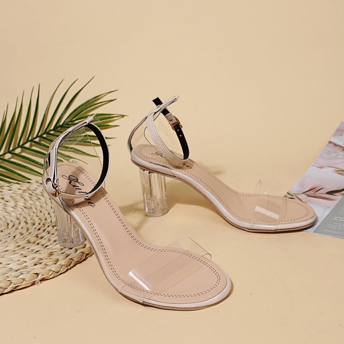 Block Heel Ankle Strap Sandals