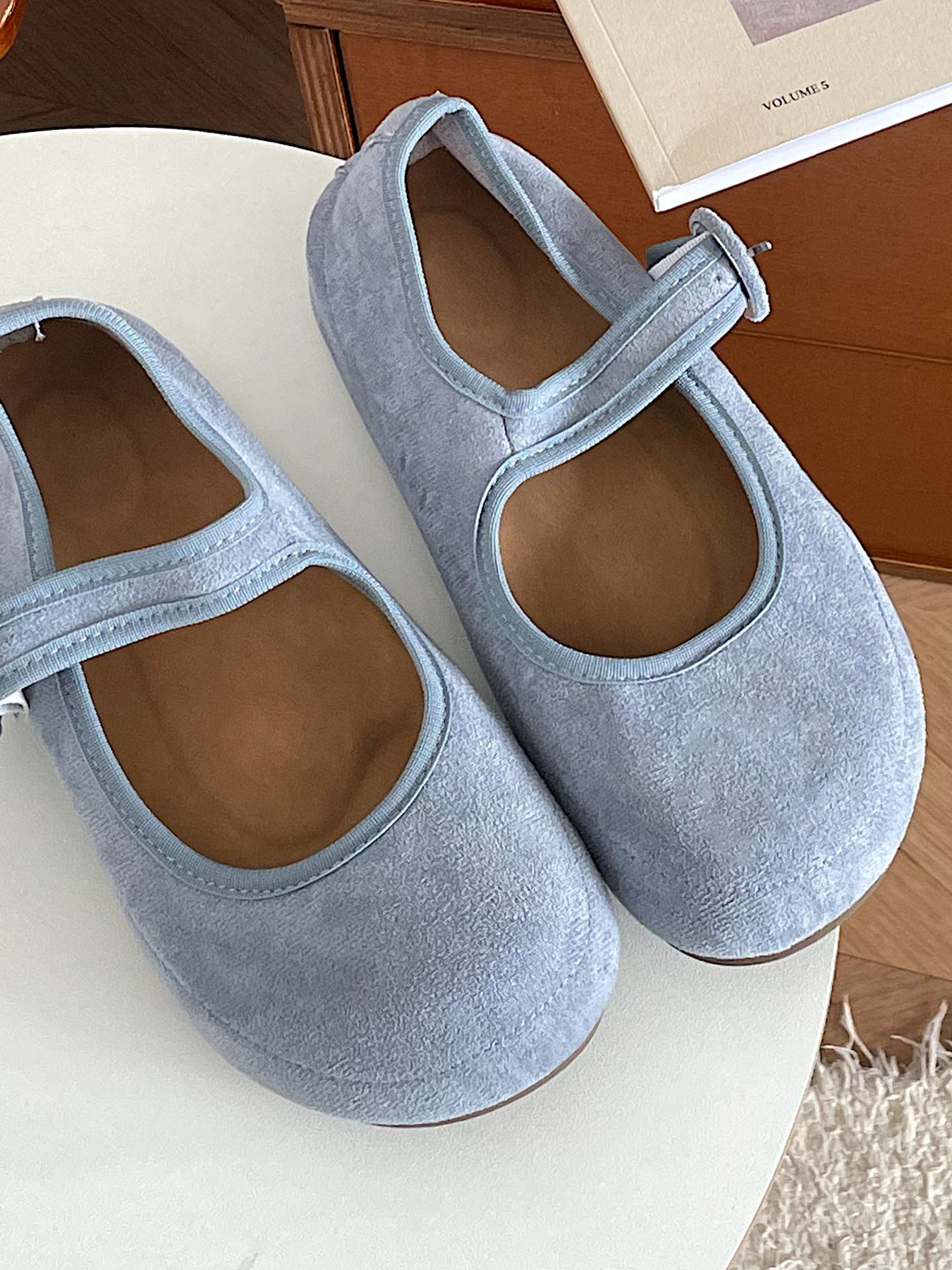 Round Toe Flat Slip-Ons
