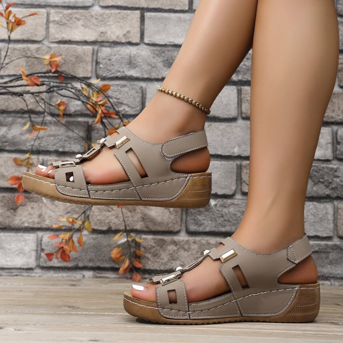 Open Toe Wedge Sandals
