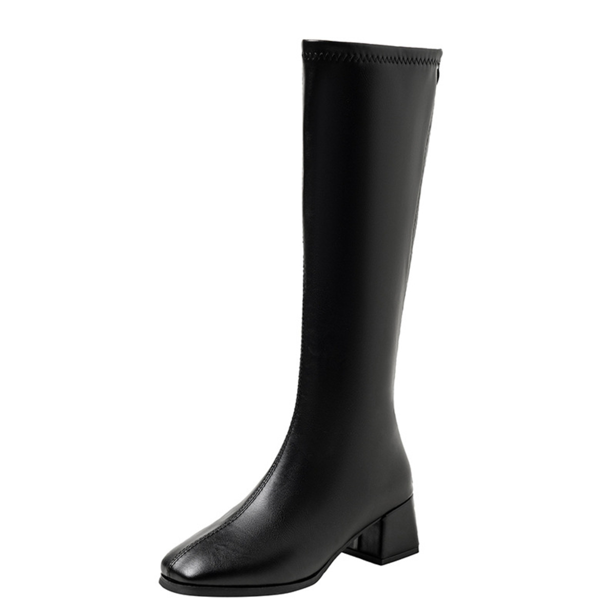 Square Toe Block Heels Boots