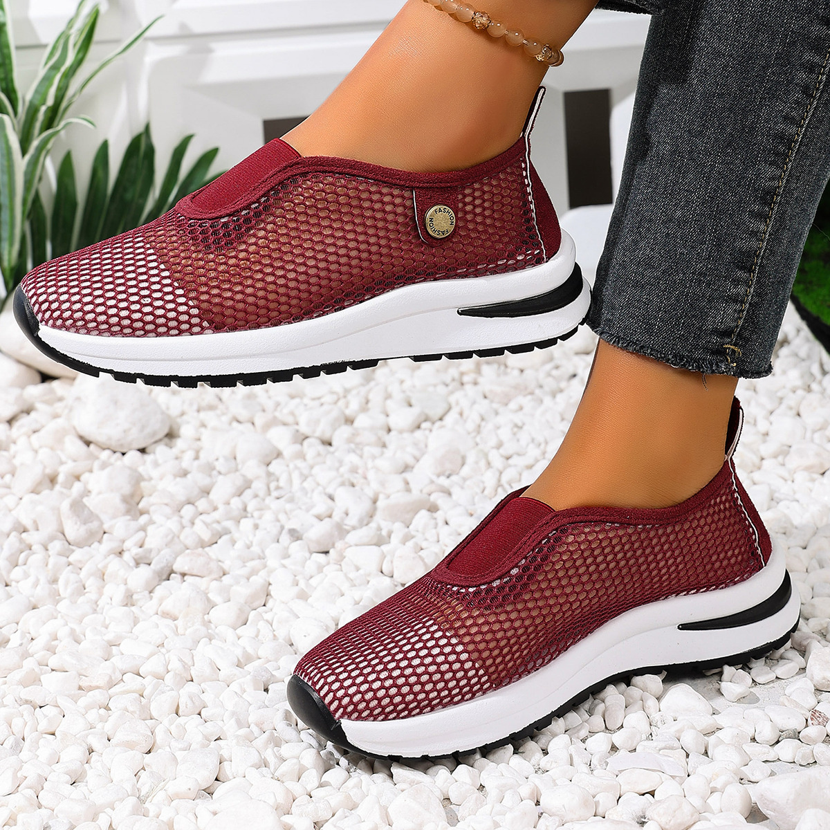 Breathable Mesh Slip-Ons