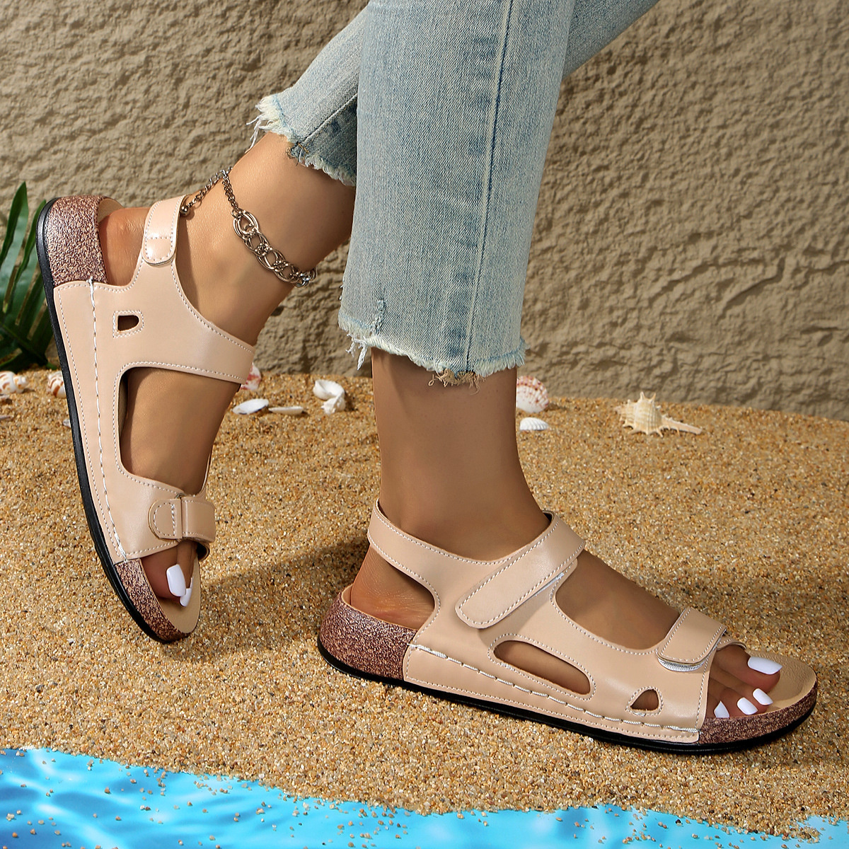 Open Toe Wedge Sandals