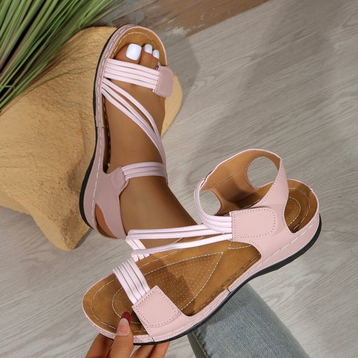 Open Toe Wedge Sandals