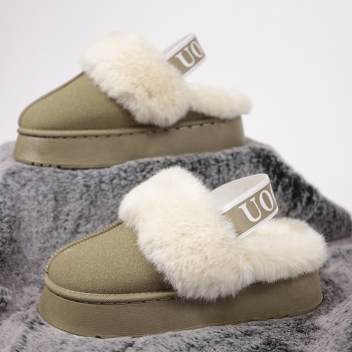 Round Toe Platform Ankle Boots