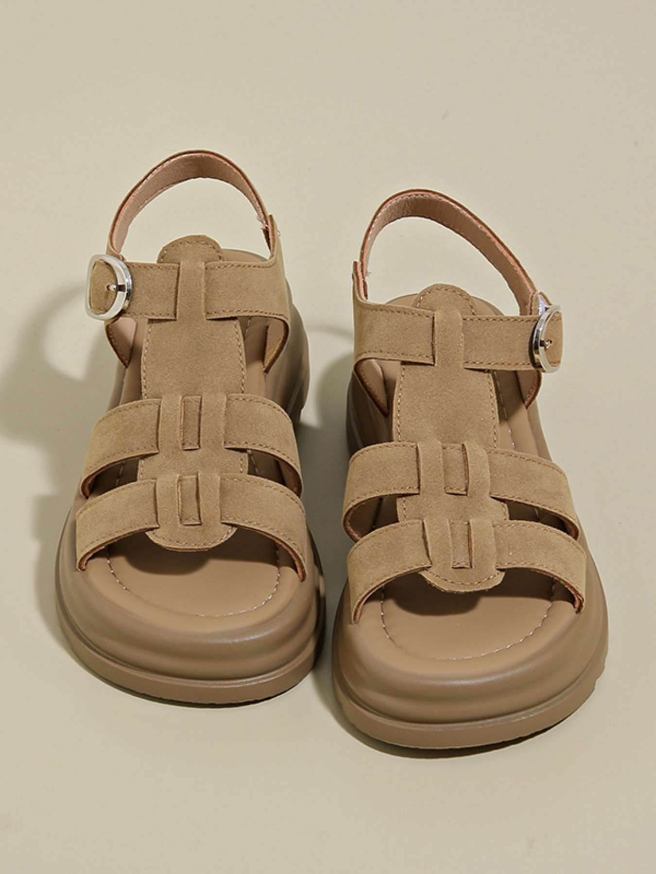 Platform Sandals with Ankle Strap